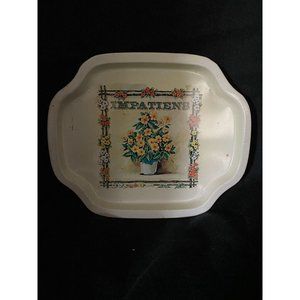 Vintage Pair of Small Flower Trays